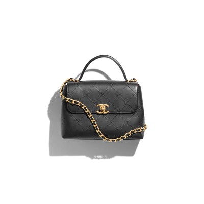 CHANEL SMALL FLAP BAG WITH TOP HANDLE 296382 (28*20.5*9.5cm)